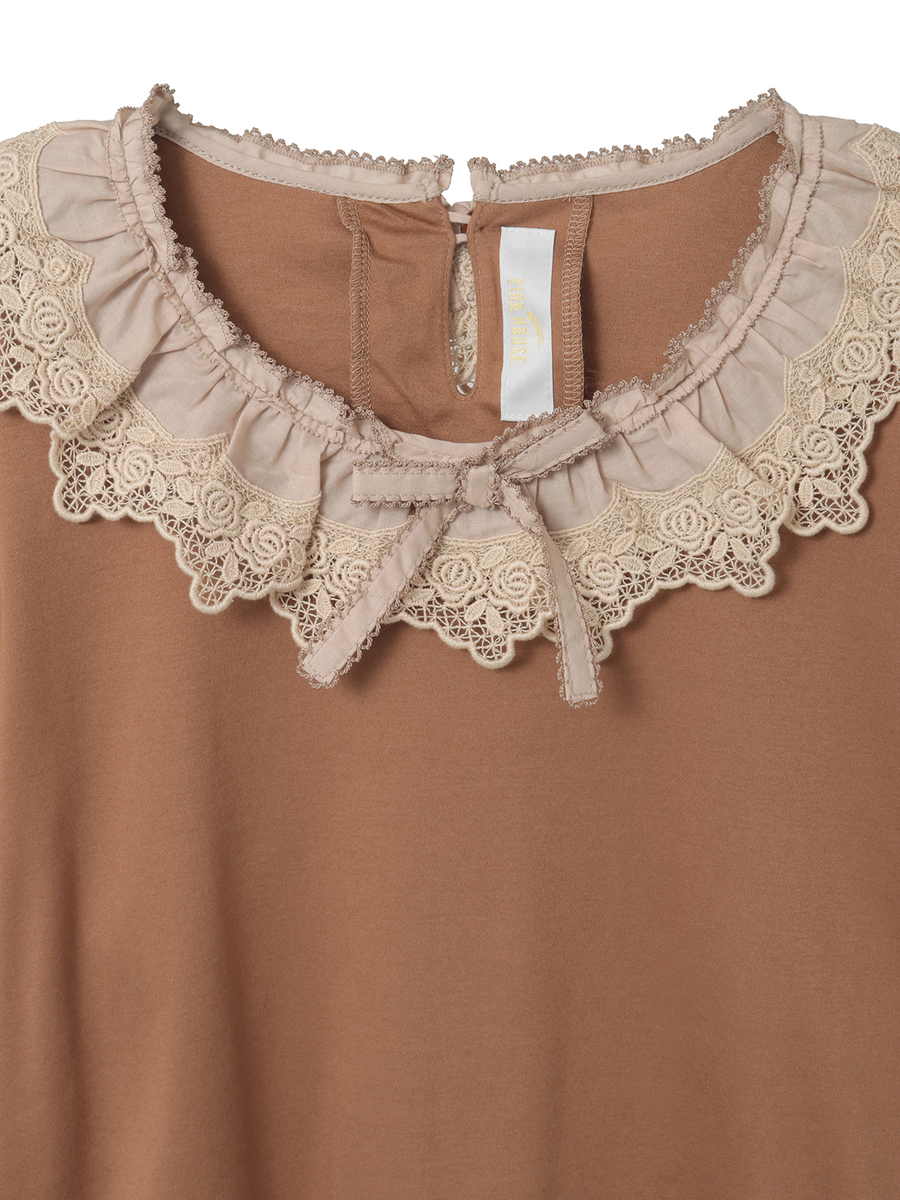 ケミカルレース使いカットソー 詳細画像 ピンク 14