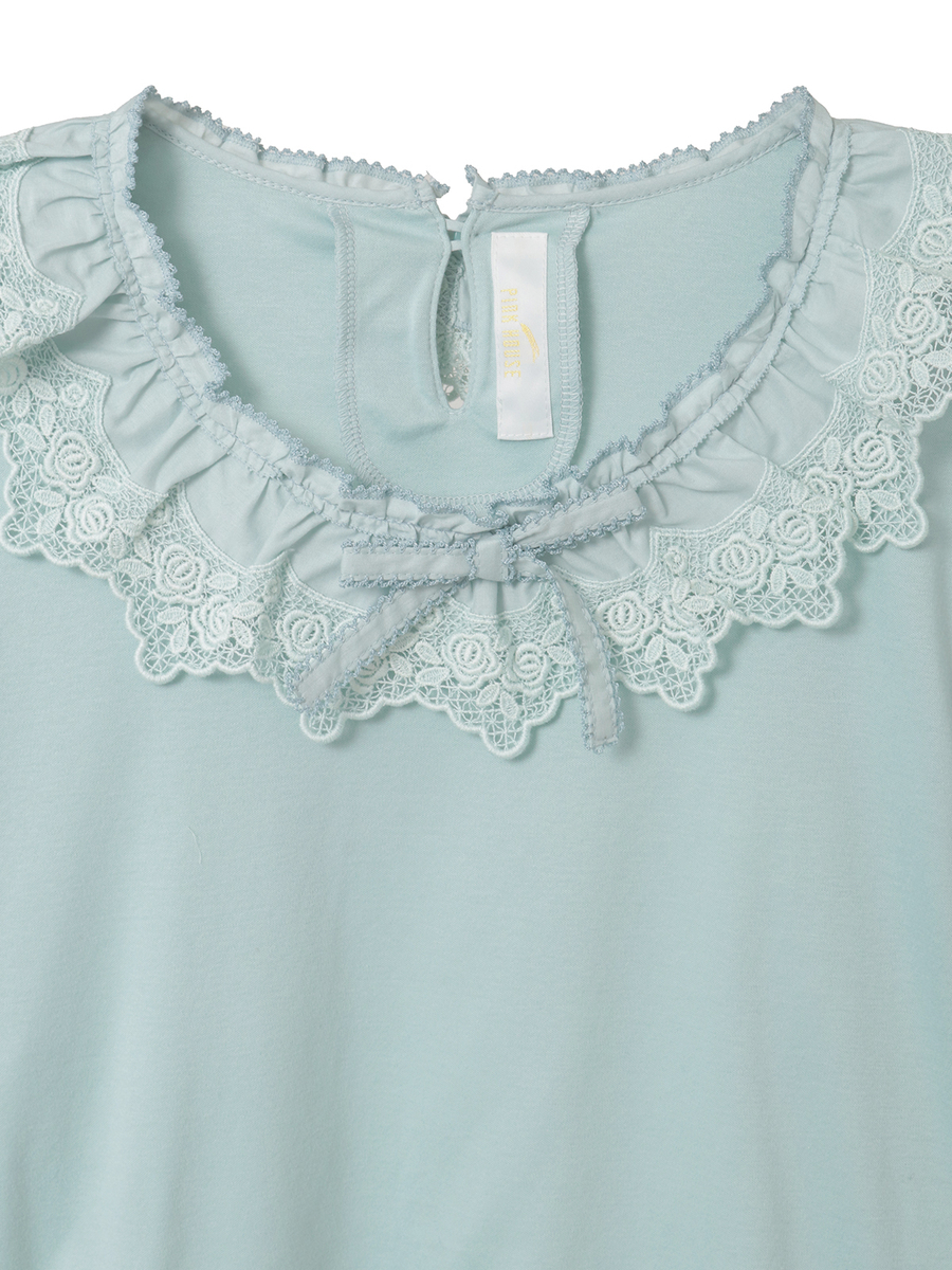 ケミカルレース使いカットソー 詳細画像 ピンク 3