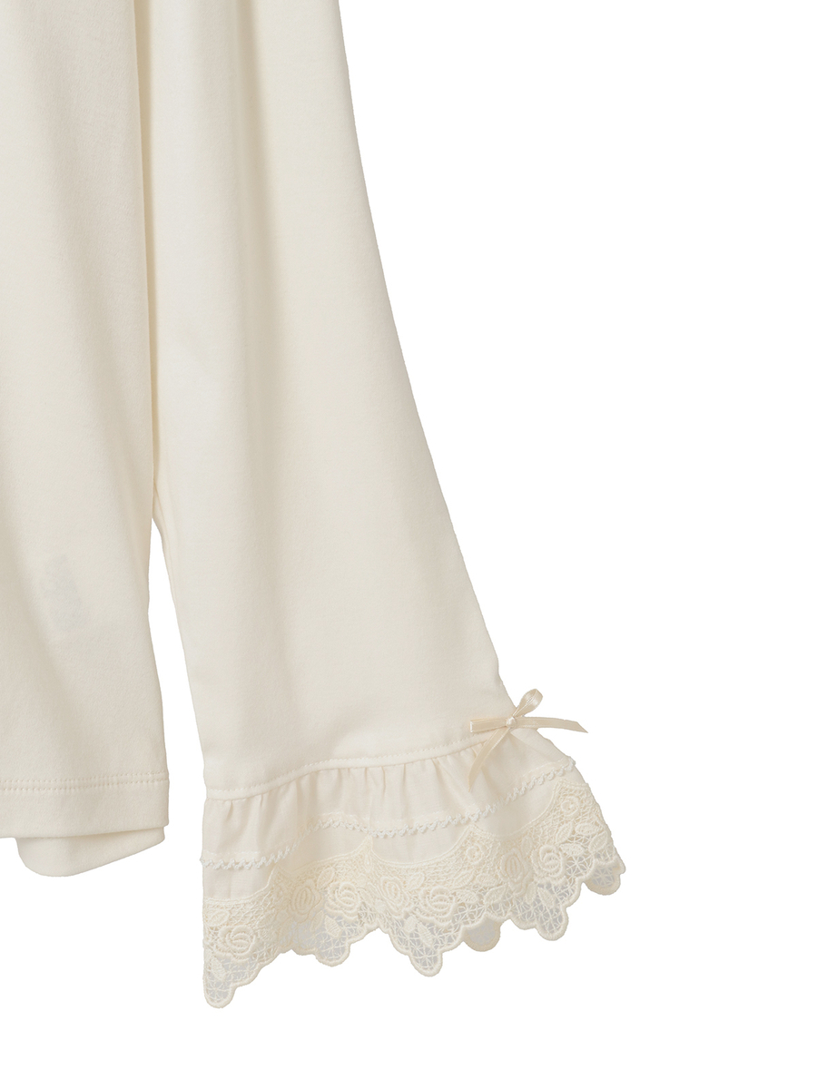 ケミカルレース使いカットソー 詳細画像 ピンク 9