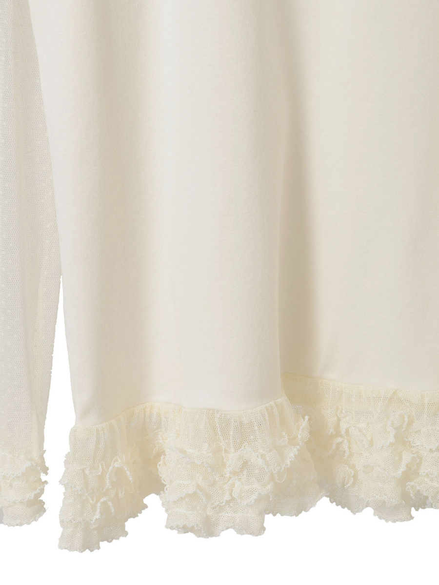 ドットチュール使いハイネックカットソー 詳細画像 ピンク 9