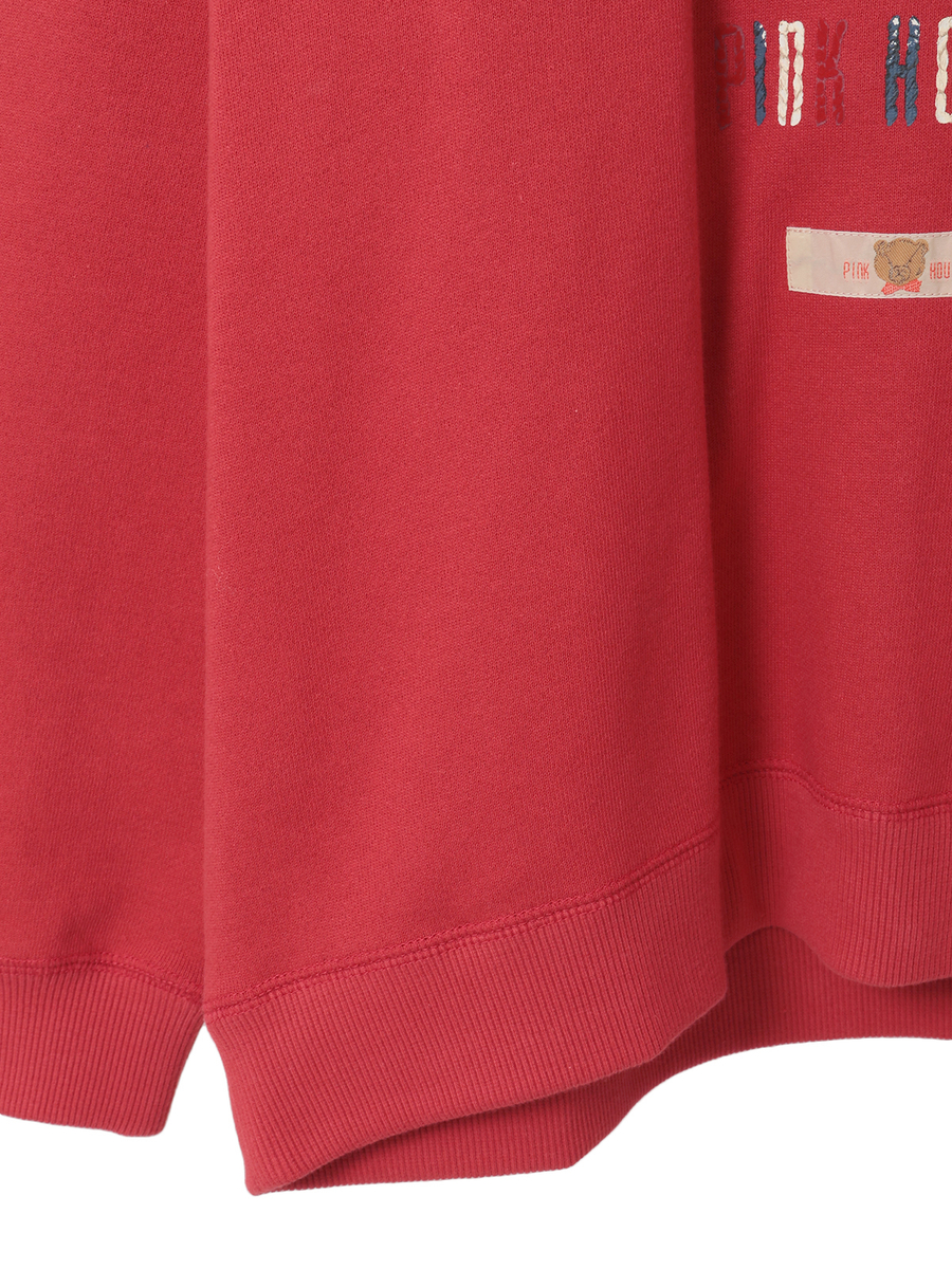 三つ子のくまの冬支度プリントトレーナー 詳細画像 アカ 5