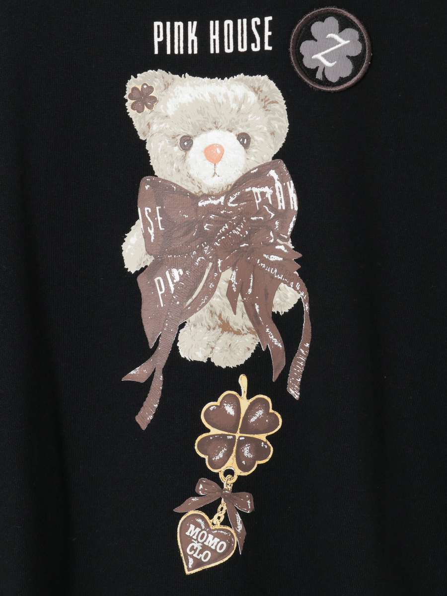 PINK HOUSE&times;Momoclo テディ＆ネコプリントトレーナー 詳細画像 イエロー・ネコ 12