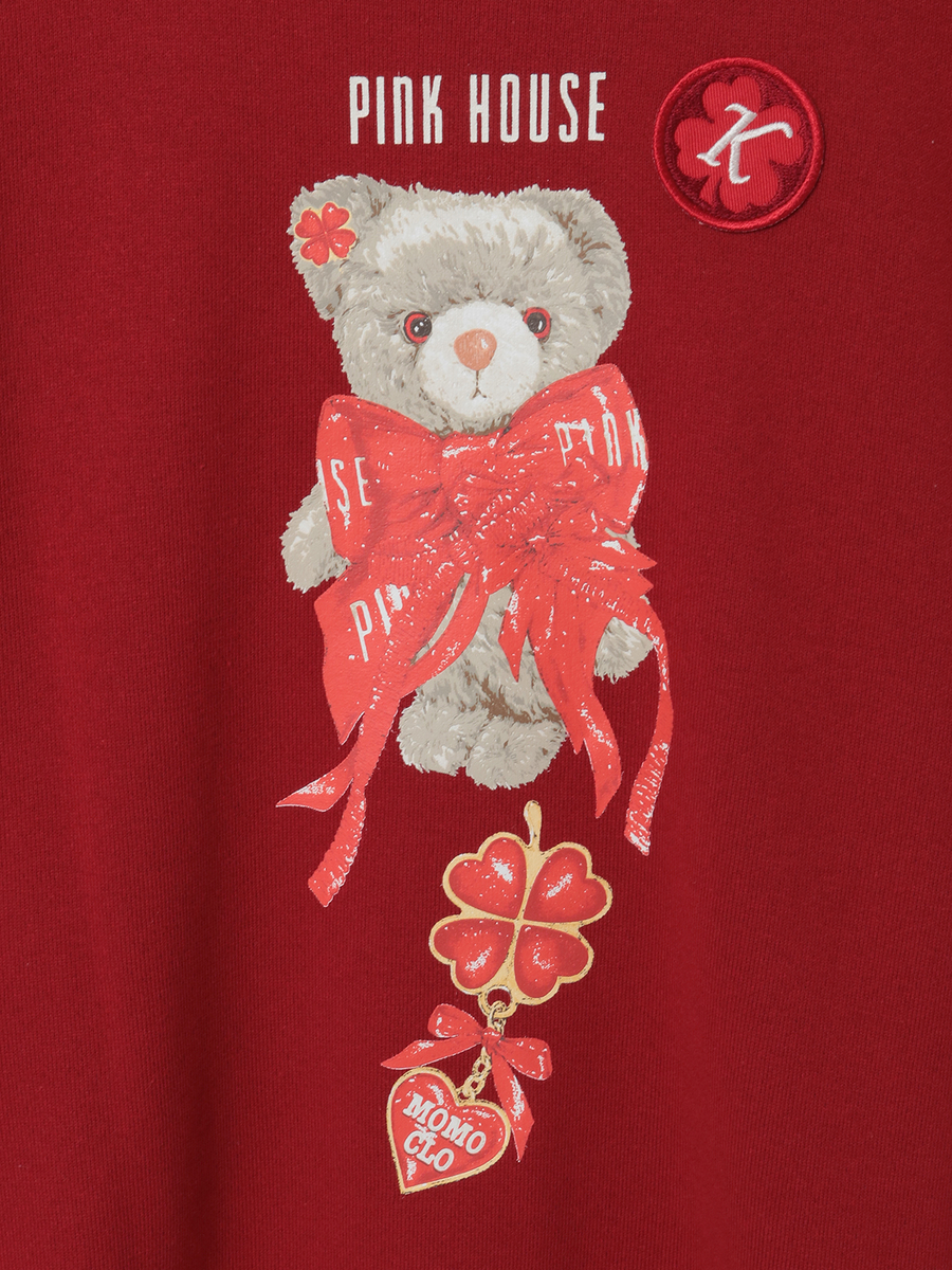 PINK HOUSE&times;Momoclo テディ＆ネコプリントトレーナー 詳細画像 イエロー・ネコ 13