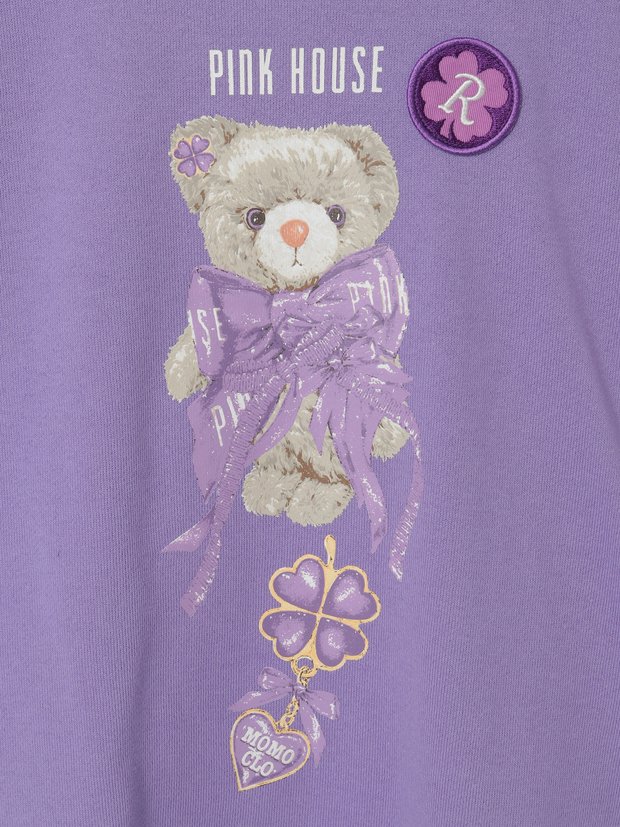 PINK HOUSE&times;Momoclo テディ＆ネコプリントトレーナー 詳細画像 イエロー・ネコ 14