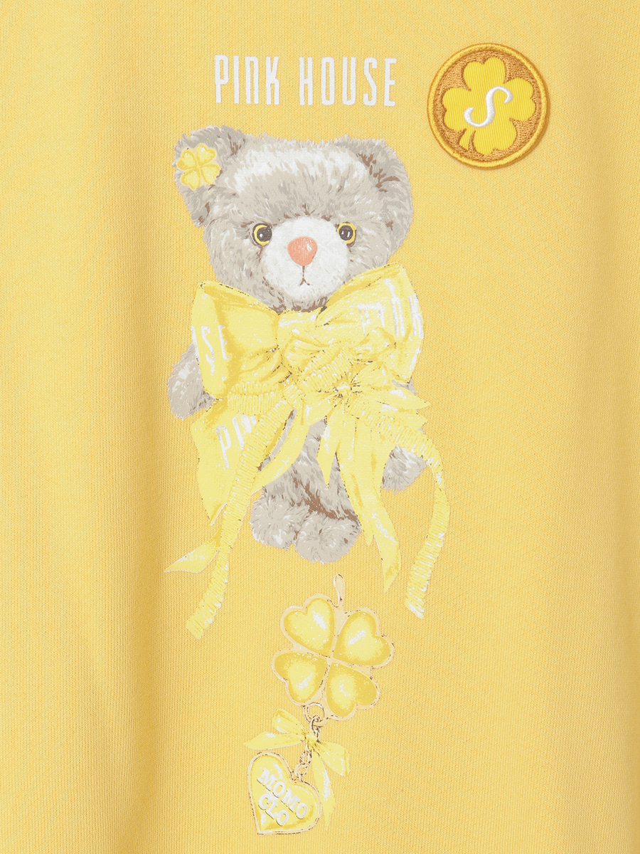 PINK HOUSE&times;Momoclo テディ＆ネコプリントトレーナー 詳細画像 イエロー・ネコ 15