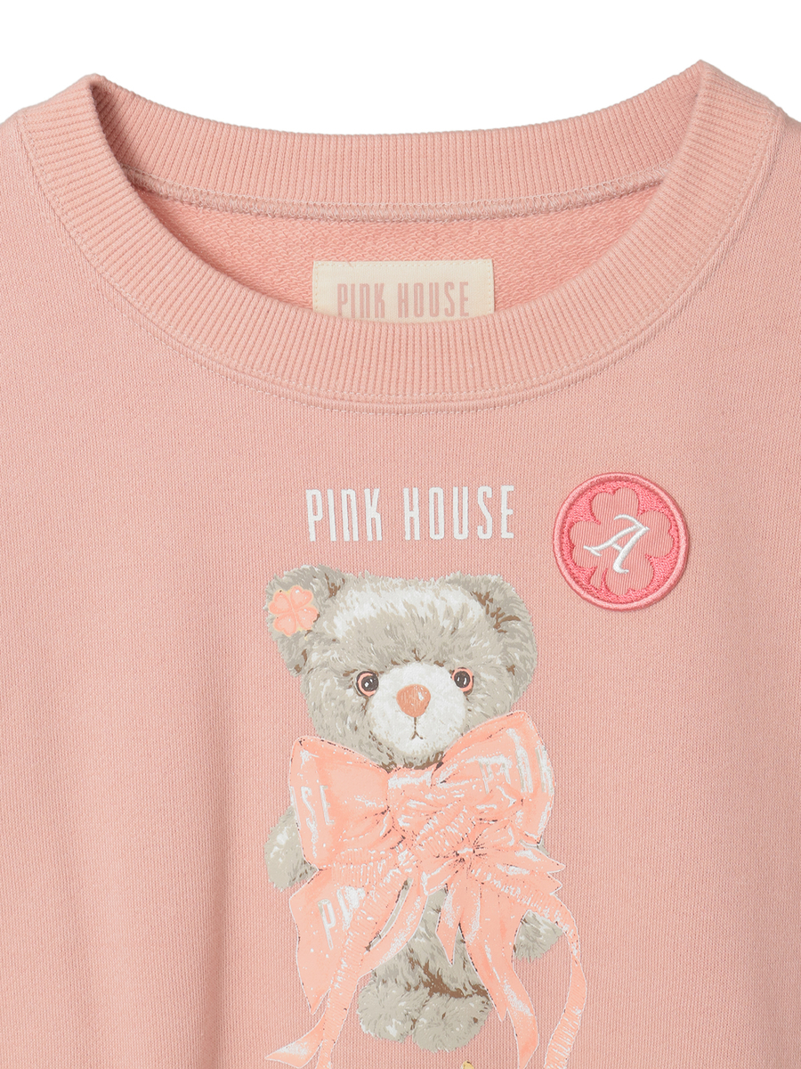 PINK HOUSE&times;Momoclo テディ＆ネコプリントトレーナー 詳細画像 イエロー・ネコ 3