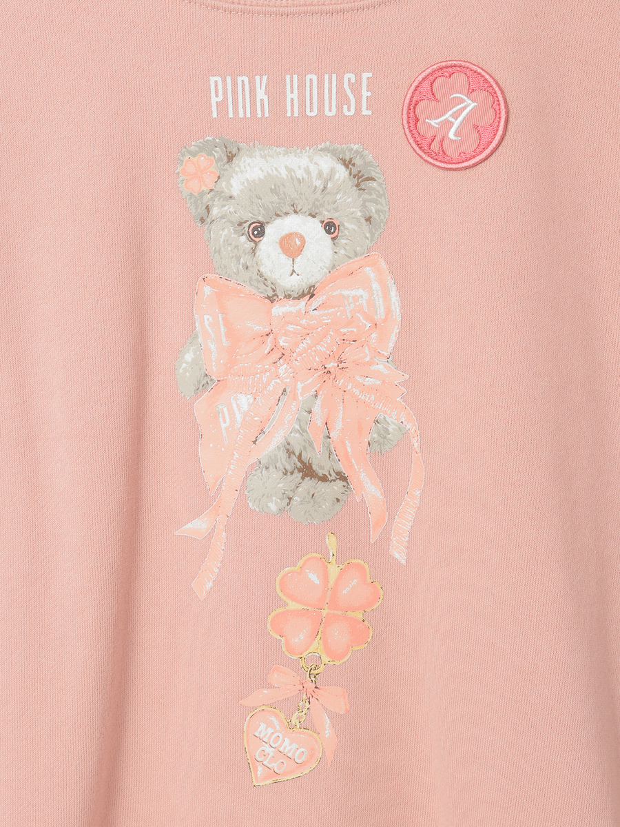 PINK HOUSE&times;Momoclo テディ＆ネコプリントトレーナー 詳細画像 イエロー・ネコ 4