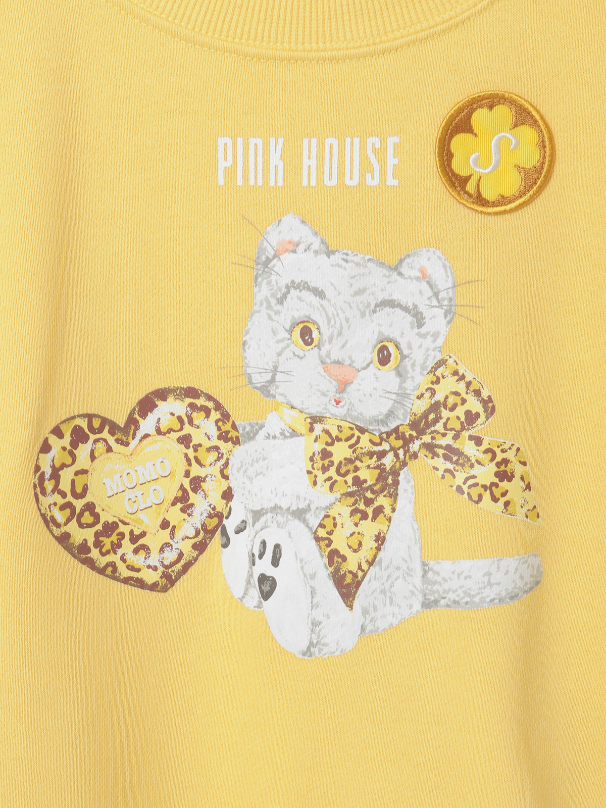 PINK HOUSE×Momoclo テディ＆ネコプリントトレーナー｜ピンクハウス