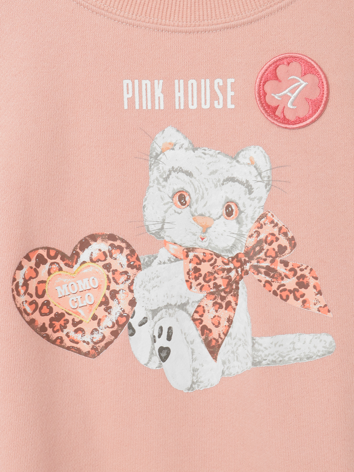 PINK HOUSE×Momoclo テディ＆ネコプリントトレーナー｜ピンクハウス