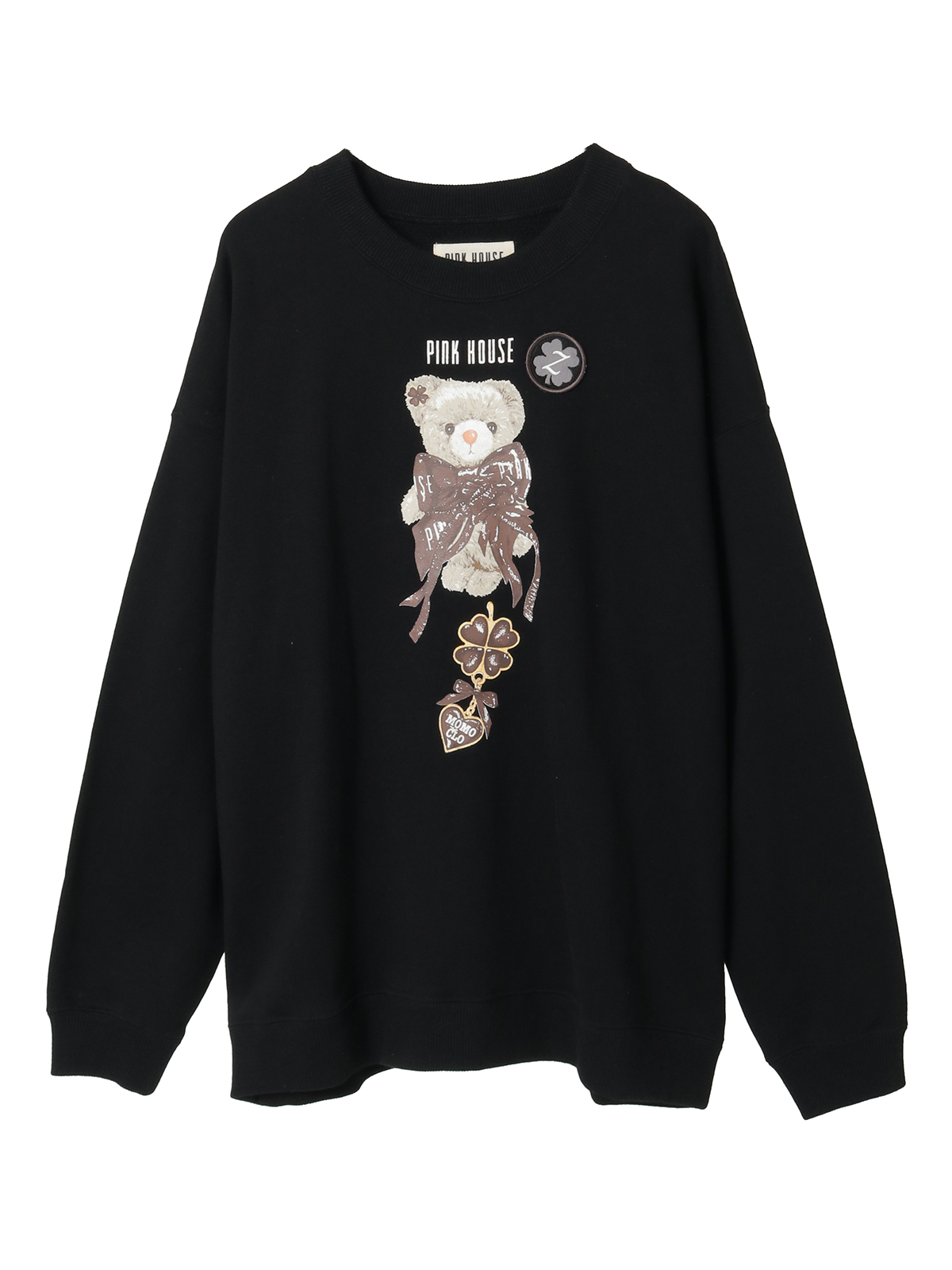 PINK HOUSE×Momoclo テディ＆ネコプリントトレーナー｜ピンクハウス