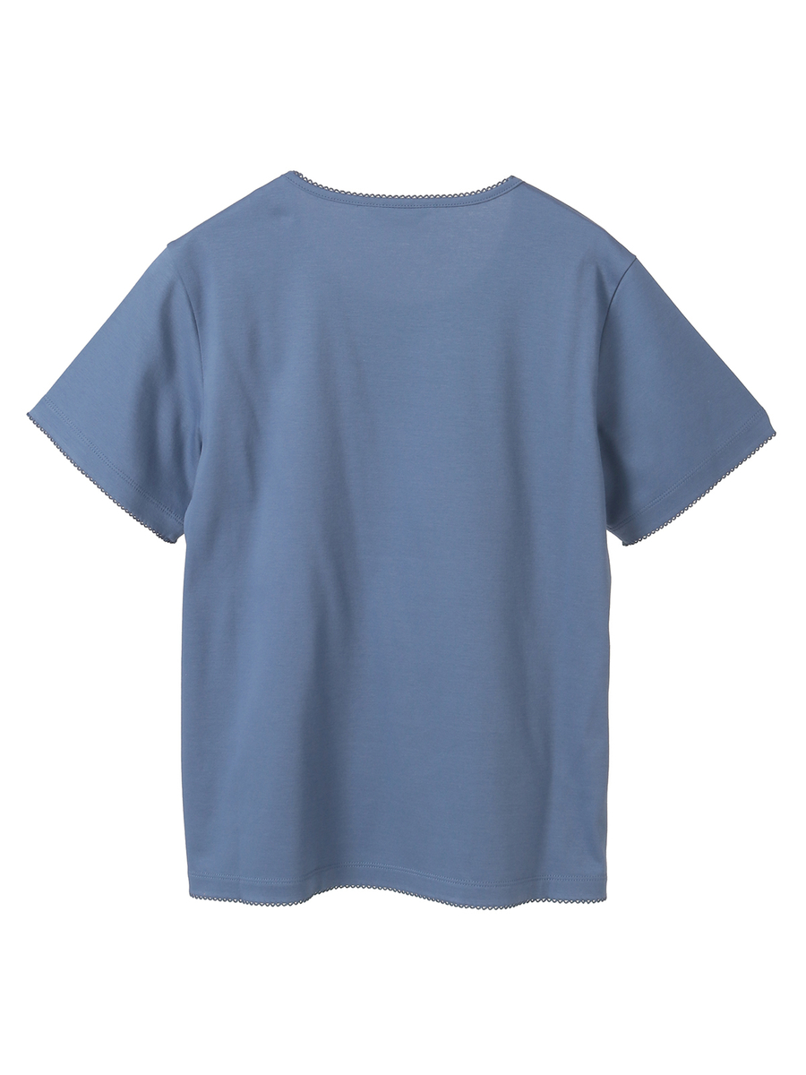 リボンブーケプリントカットソー 詳細画像 アカ 2