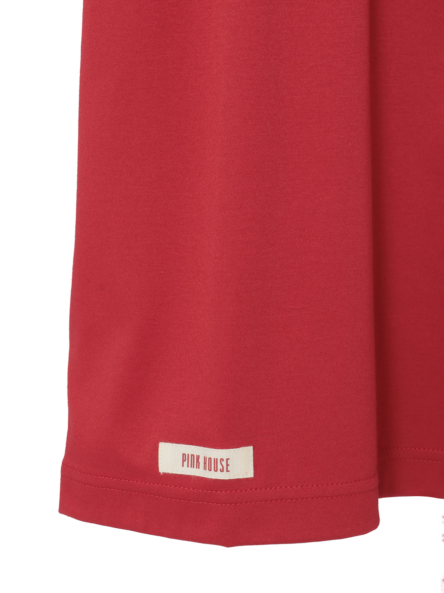 テディベア刺繍ギンガムチェックバンダナ付きカットソー 詳細画像 ブルー 5