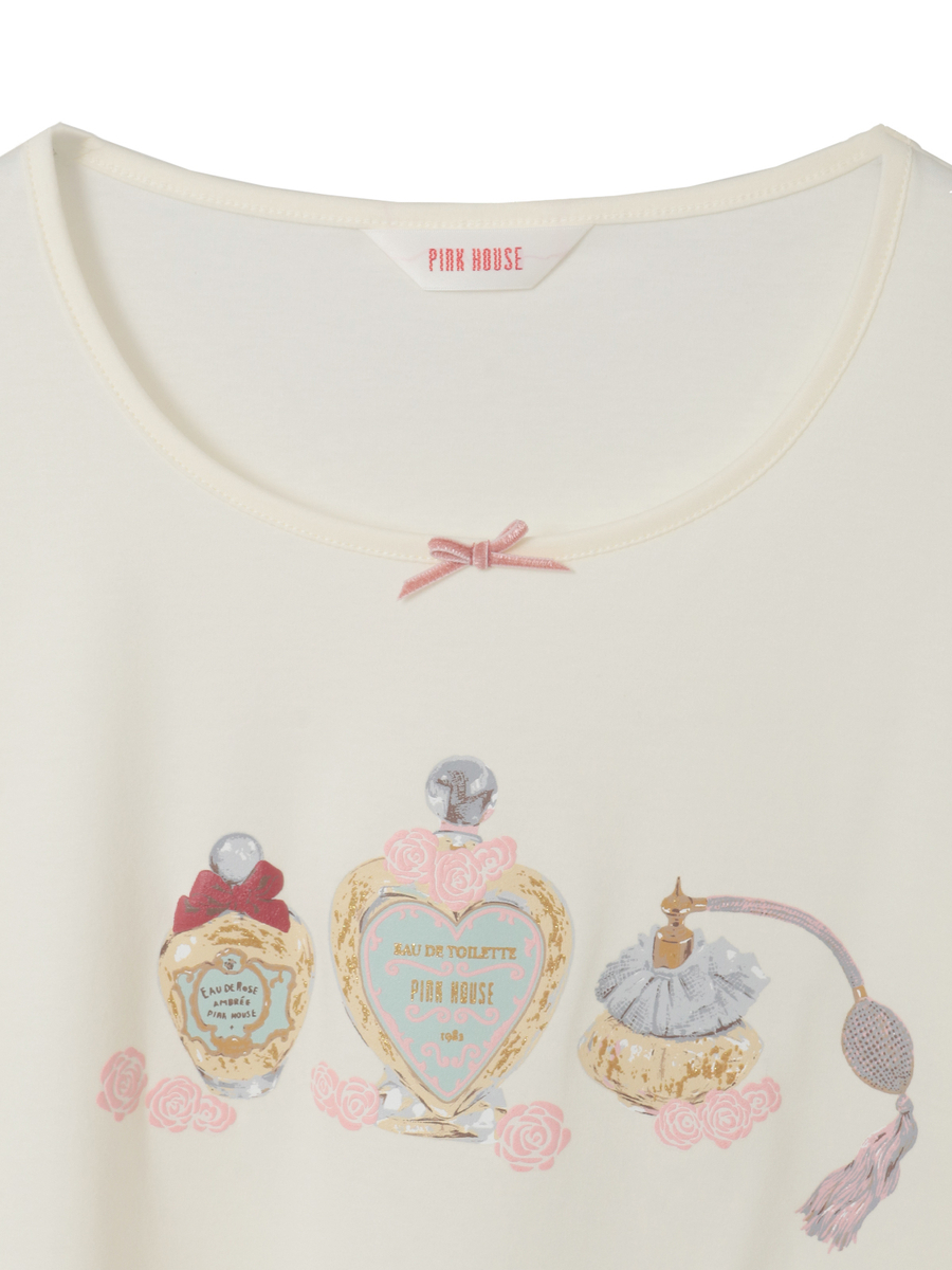 パフュームプリントカットソー 詳細画像 ローズレッド 3