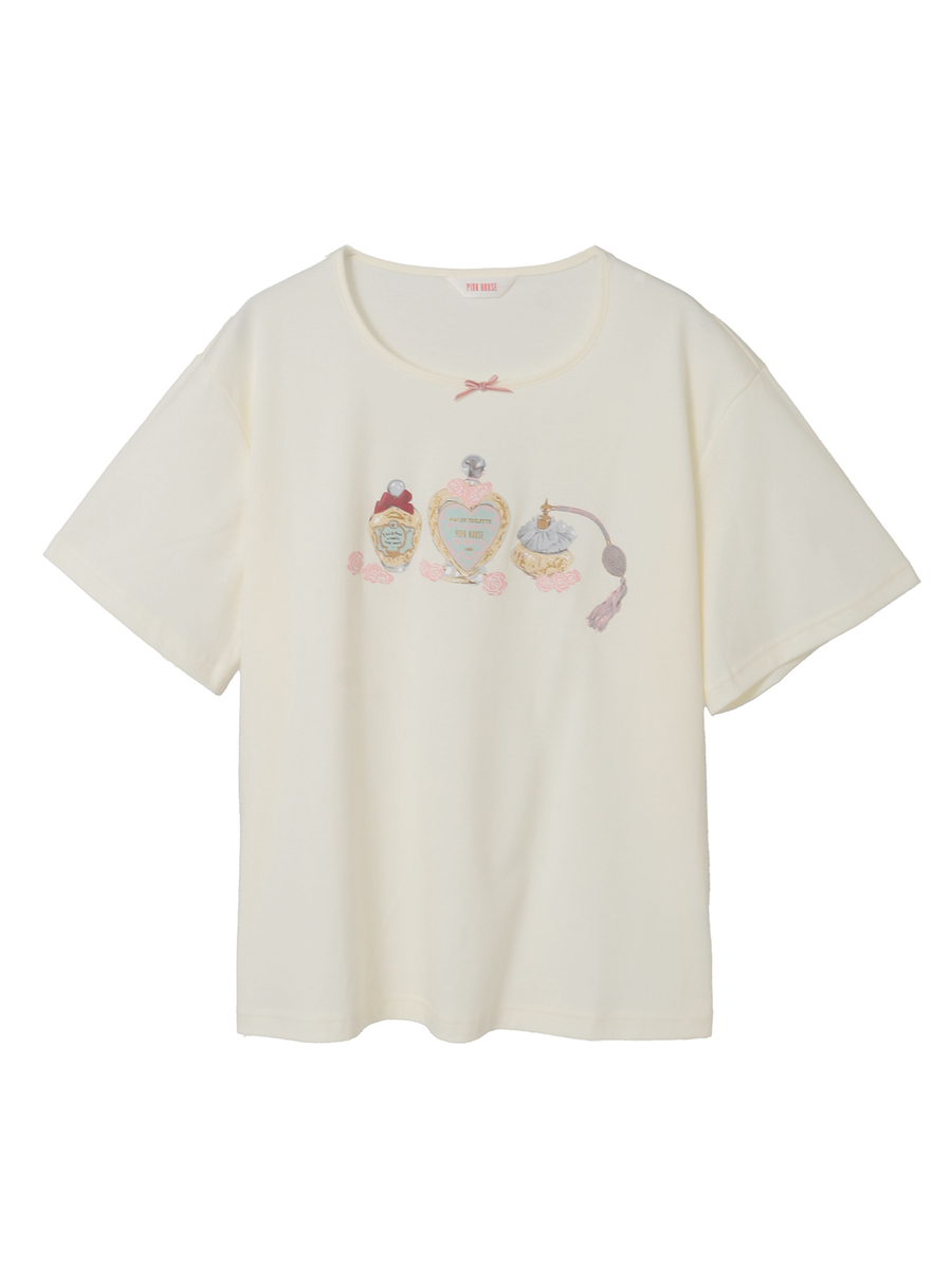 パフュームプリントカットソー 詳細画像 アイボリー 1