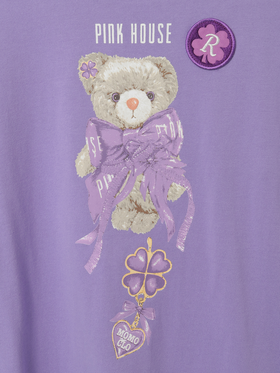 PINK HOUSE×Momoclo テディ＆ネコプリントカットソー 詳細画像 クロ・ネコ 10