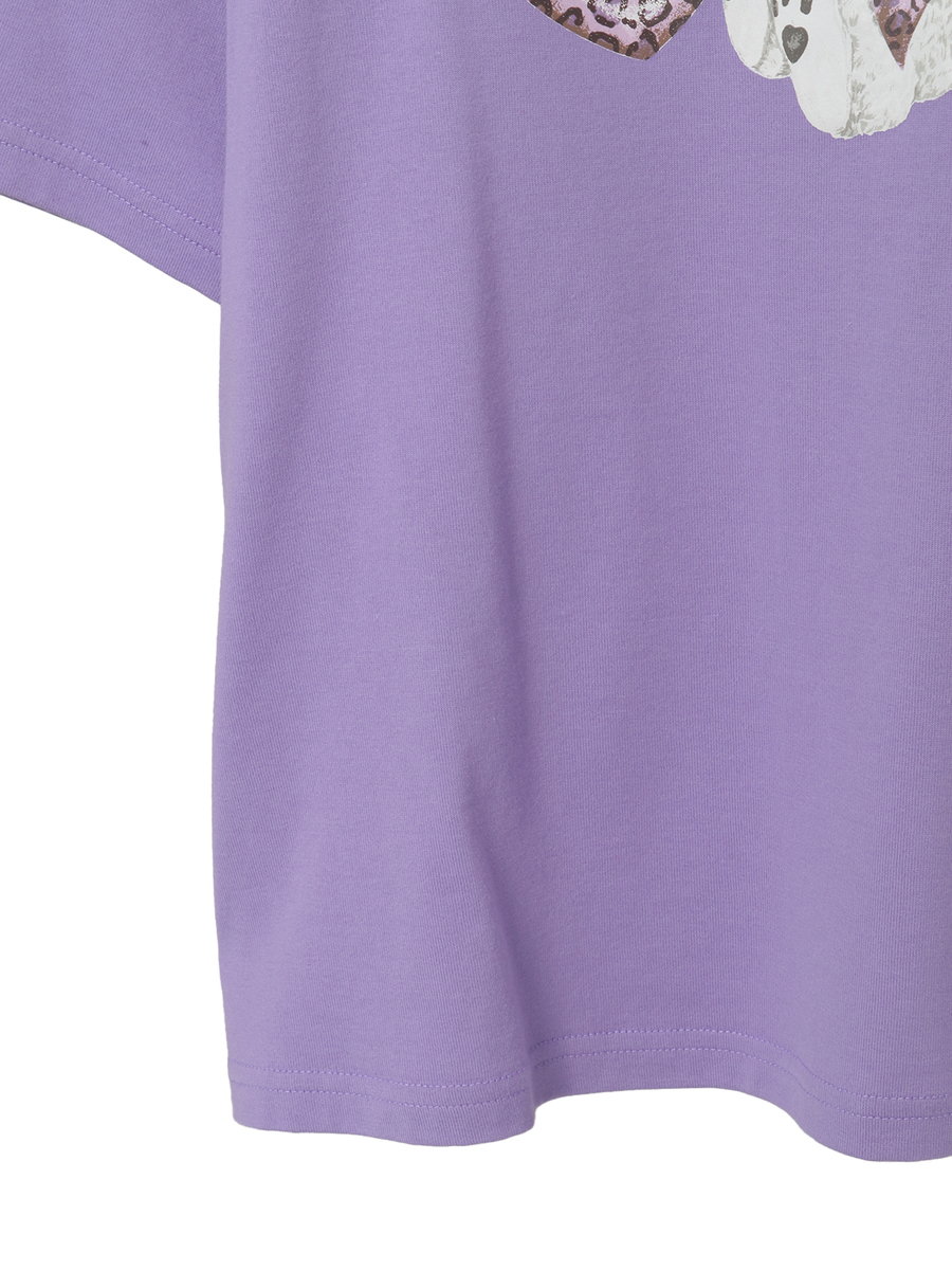 PINK HOUSE×Momoclo テディ＆ネコプリントカットソー 詳細画像 クロ・ネコ 5