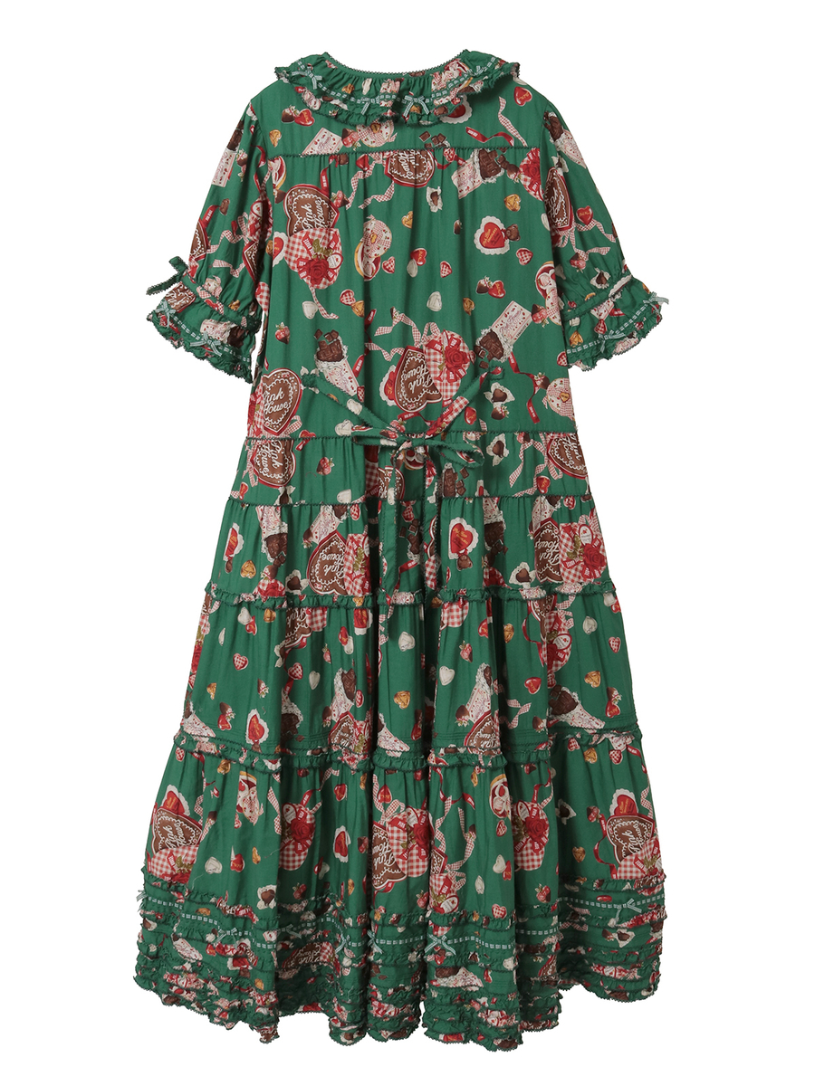 スウィートメモリーズプリントワンピース 詳細画像 ブラック 2