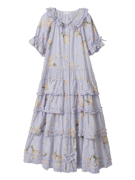 マーガレットブーケプリントワンピース