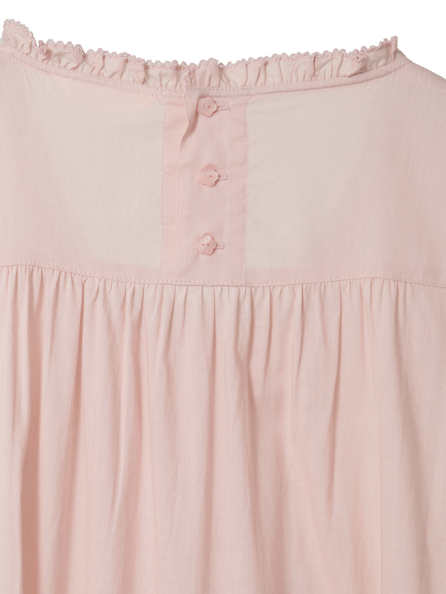 たくし上げリボン付きローンワンピース 詳細画像 サックス 7