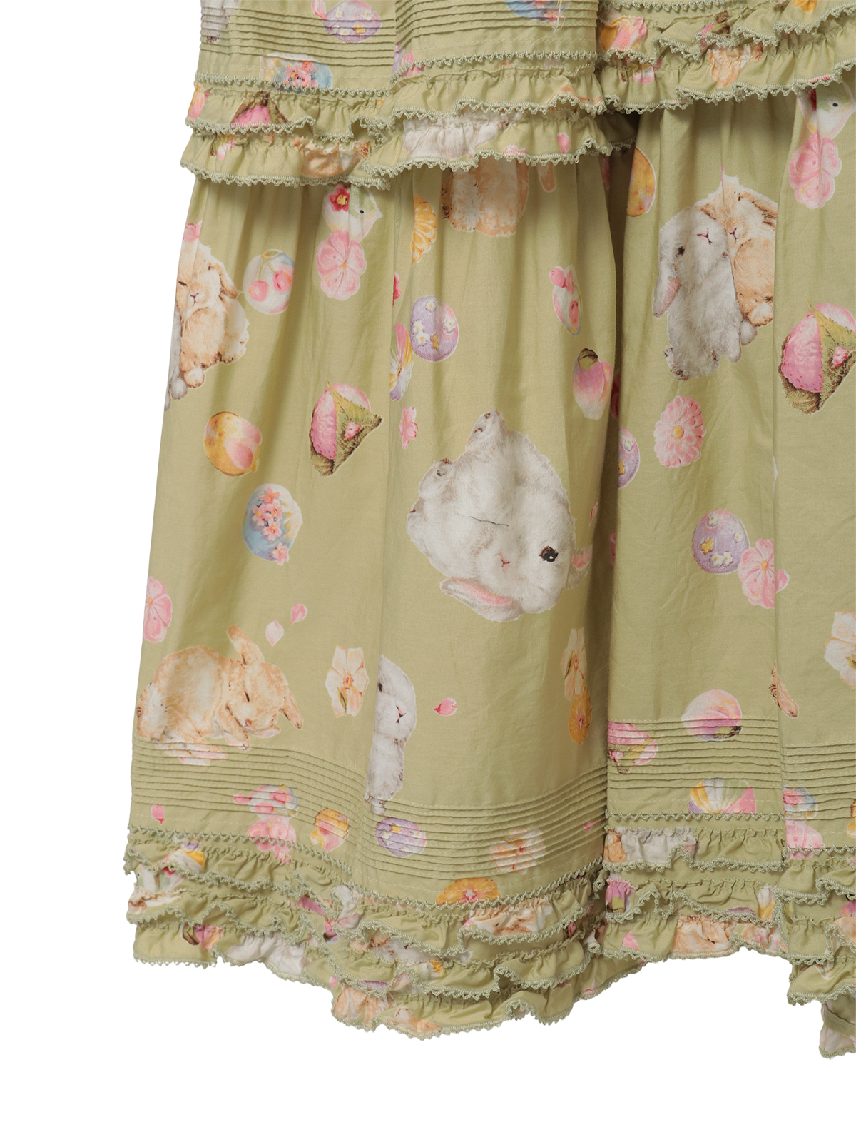 幸見うさぎプリントフリルワンピース｜ピンクハウスオフィシャル