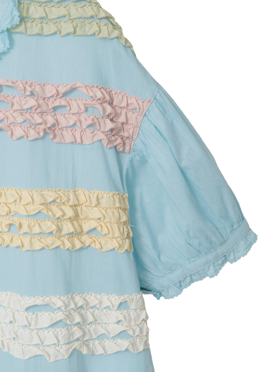 カラフルフリル使いワンピース 詳細画像 シロ 4