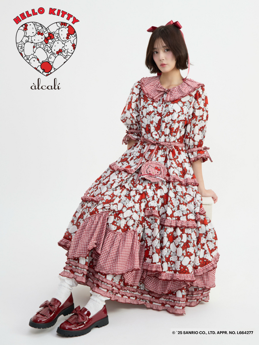 【alcali x HELLO KITTY】コラボレーションワンピースA 詳細画像 オフホワイト 3