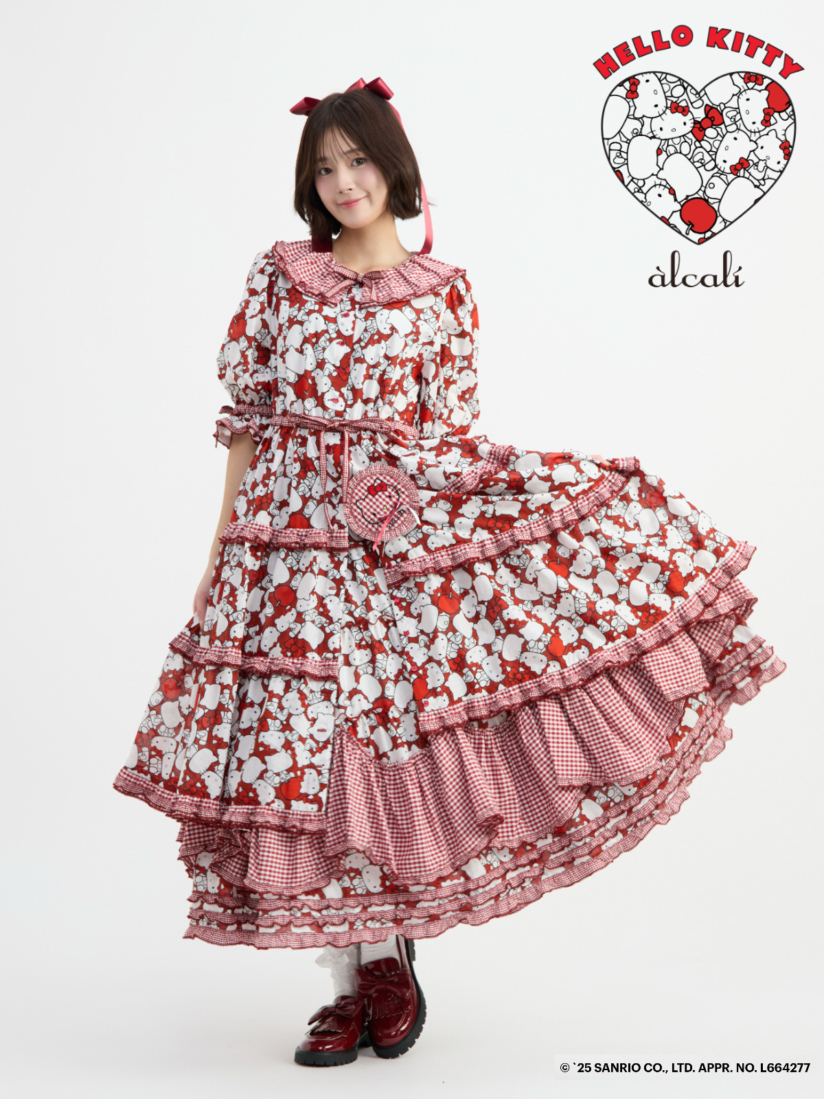 alcali x HELLO KITTY】コラボレーションワンピースA｜ピンクハウス