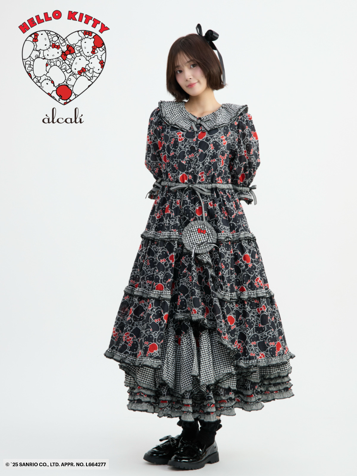 alcali x HELLO KITTY】コラボレーションワンピースA｜ピンクハウス