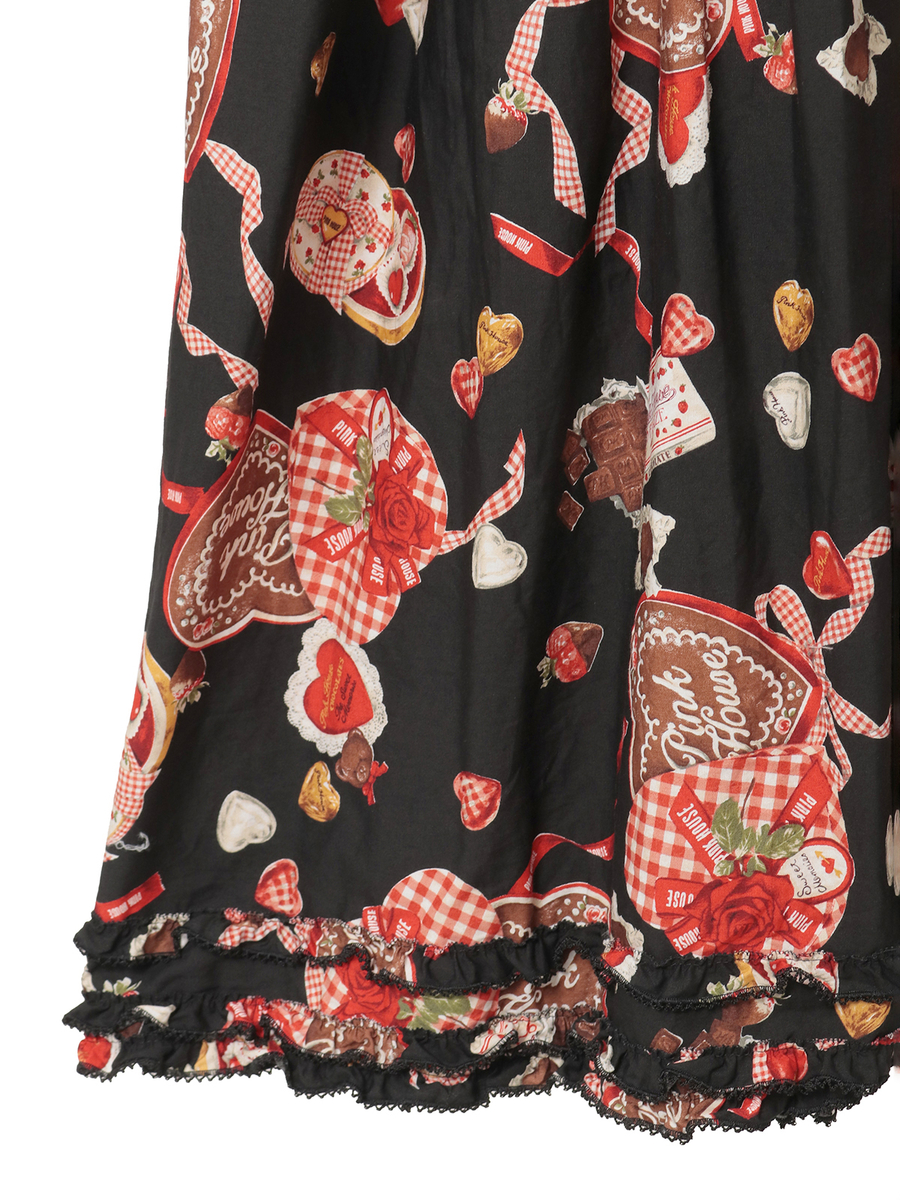 スウィートメモリーズプリントミディワンピース 詳細画像 ベリーレッド 11