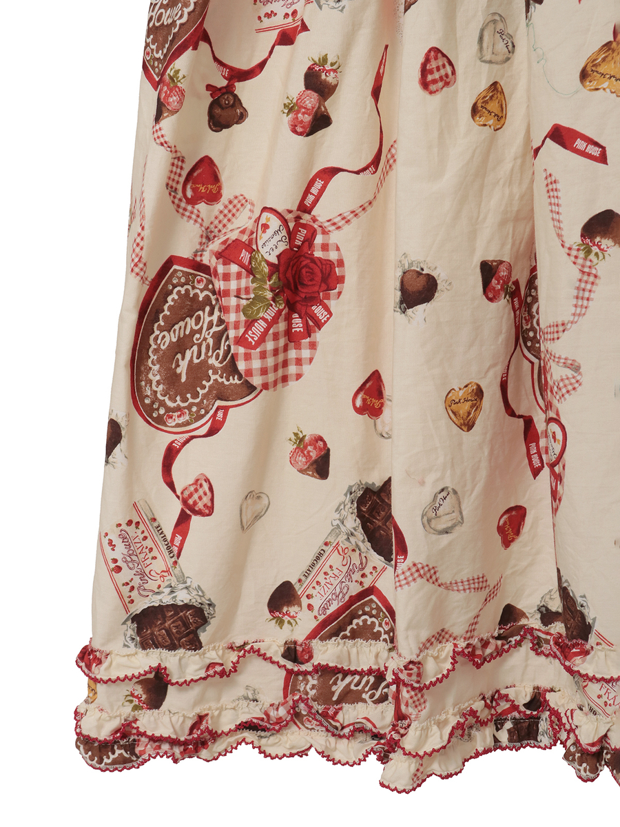 スウィートメモリーズプリントミディワンピース 詳細画像 ベリーレッド 13