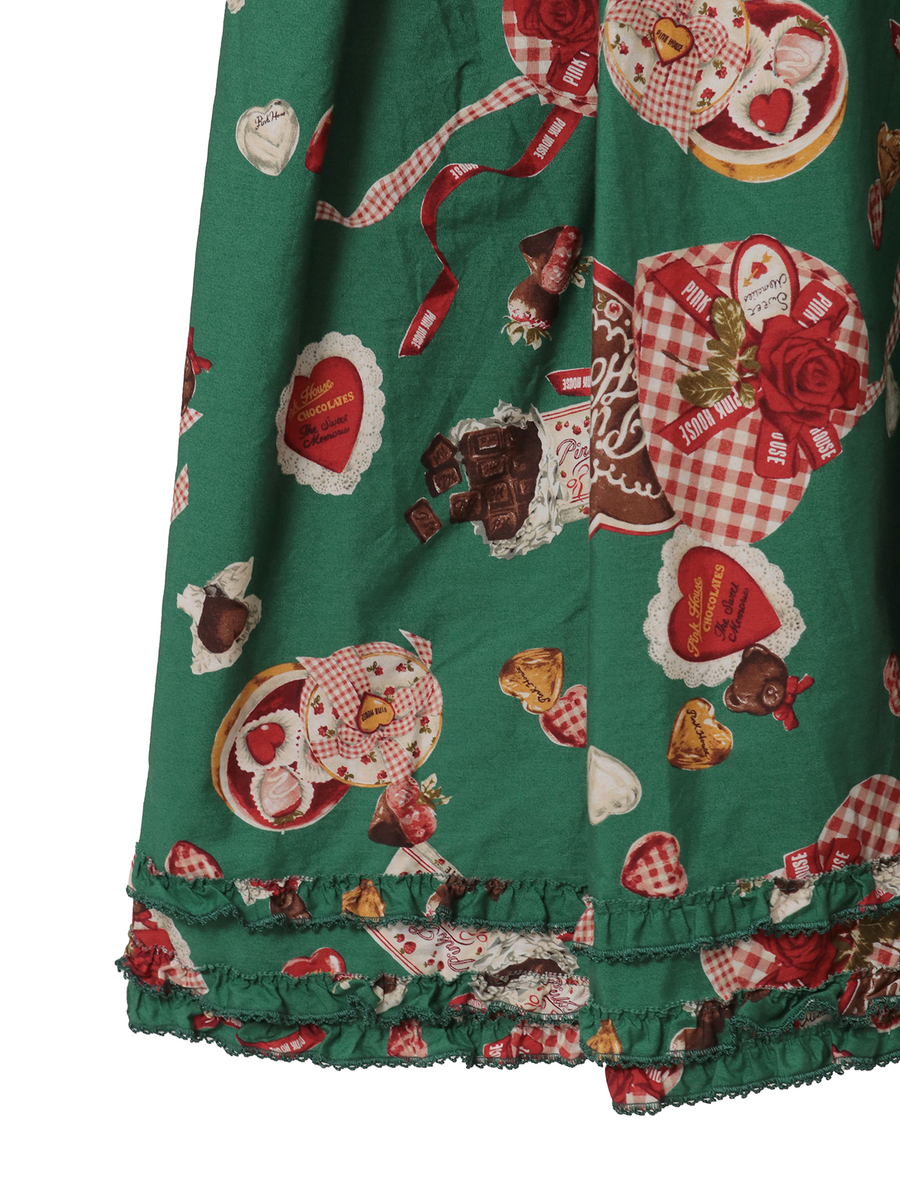 スウィートメモリーズプリントミディワンピース 詳細画像 ベリーレッド 9