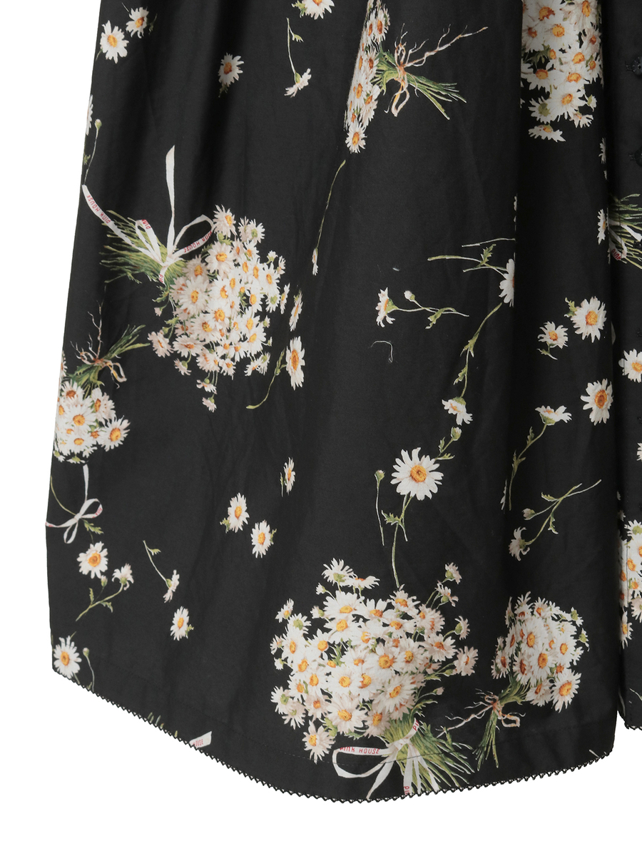 マーガレットブーケプリントミディワンピース 詳細画像 サックス 11