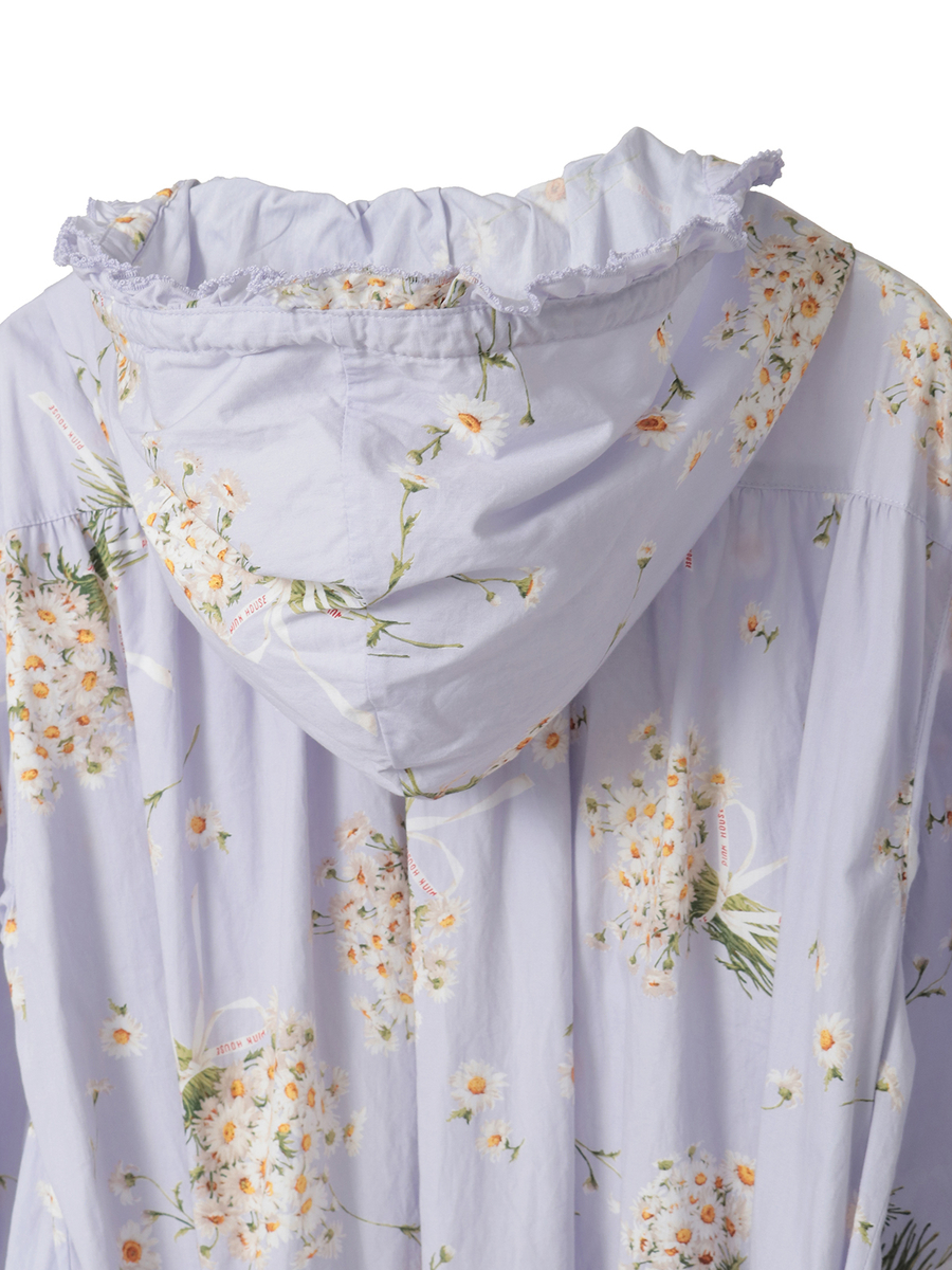 マーガレットブーケプリントミディワンピース 詳細画像 サックス 14