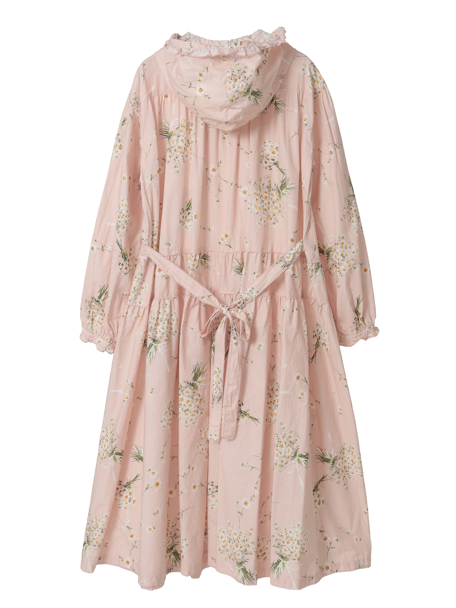 マーガレットブーケプリントミディワンピース 詳細画像 サックス 2