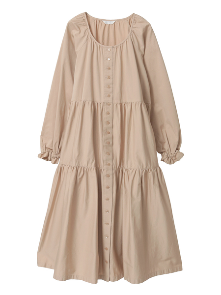 ティアードミディワンピース