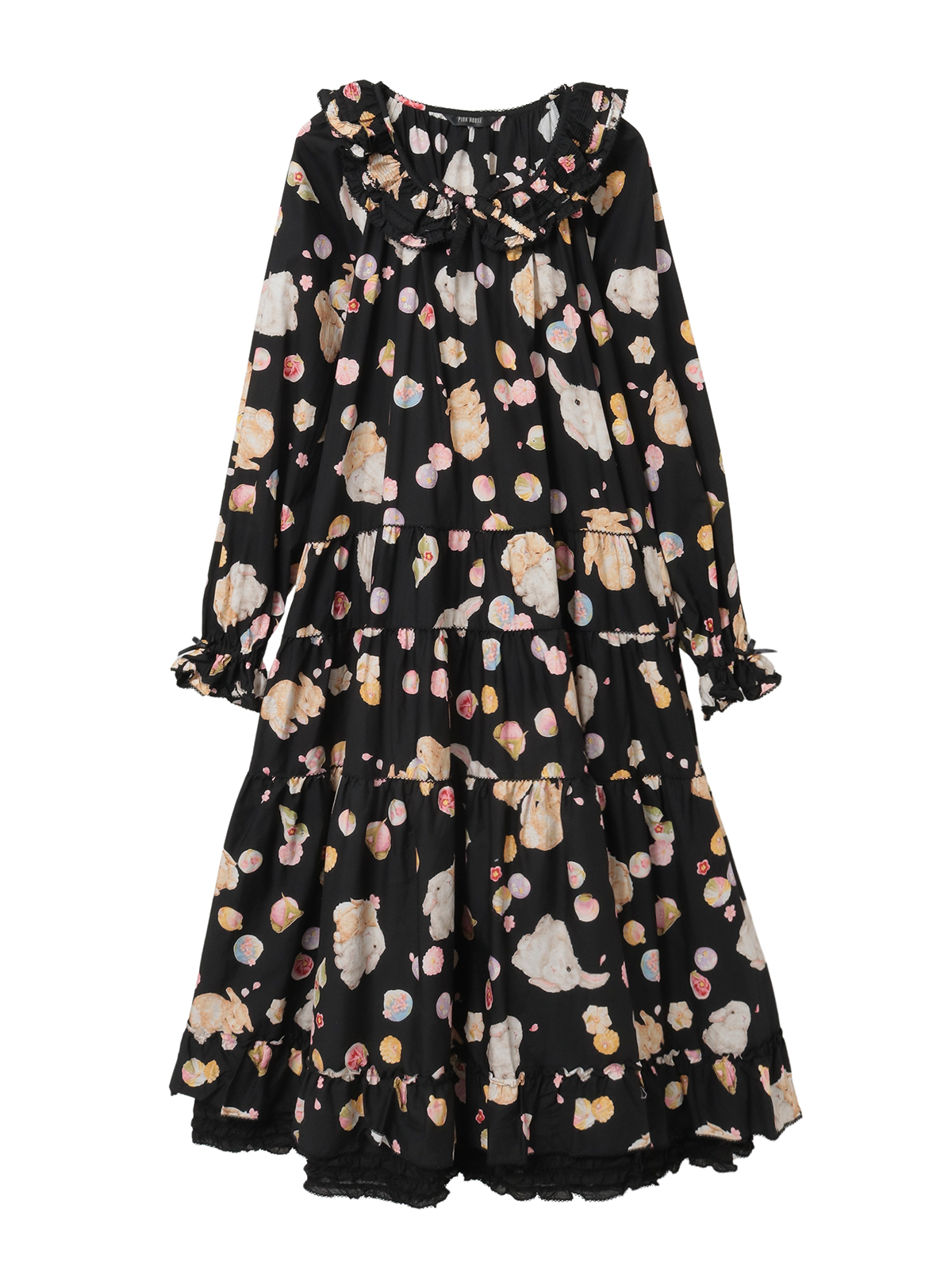 幸見うさぎプリントミディワンピース｜ピンクハウスオフィシャル