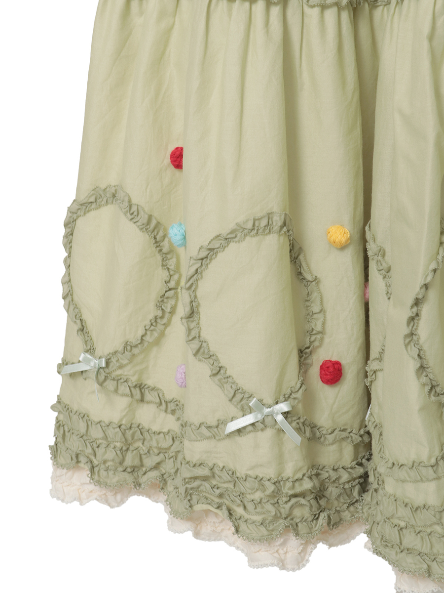 カラフルポップルフリル使いワンピース 詳細画像 ピンク 11