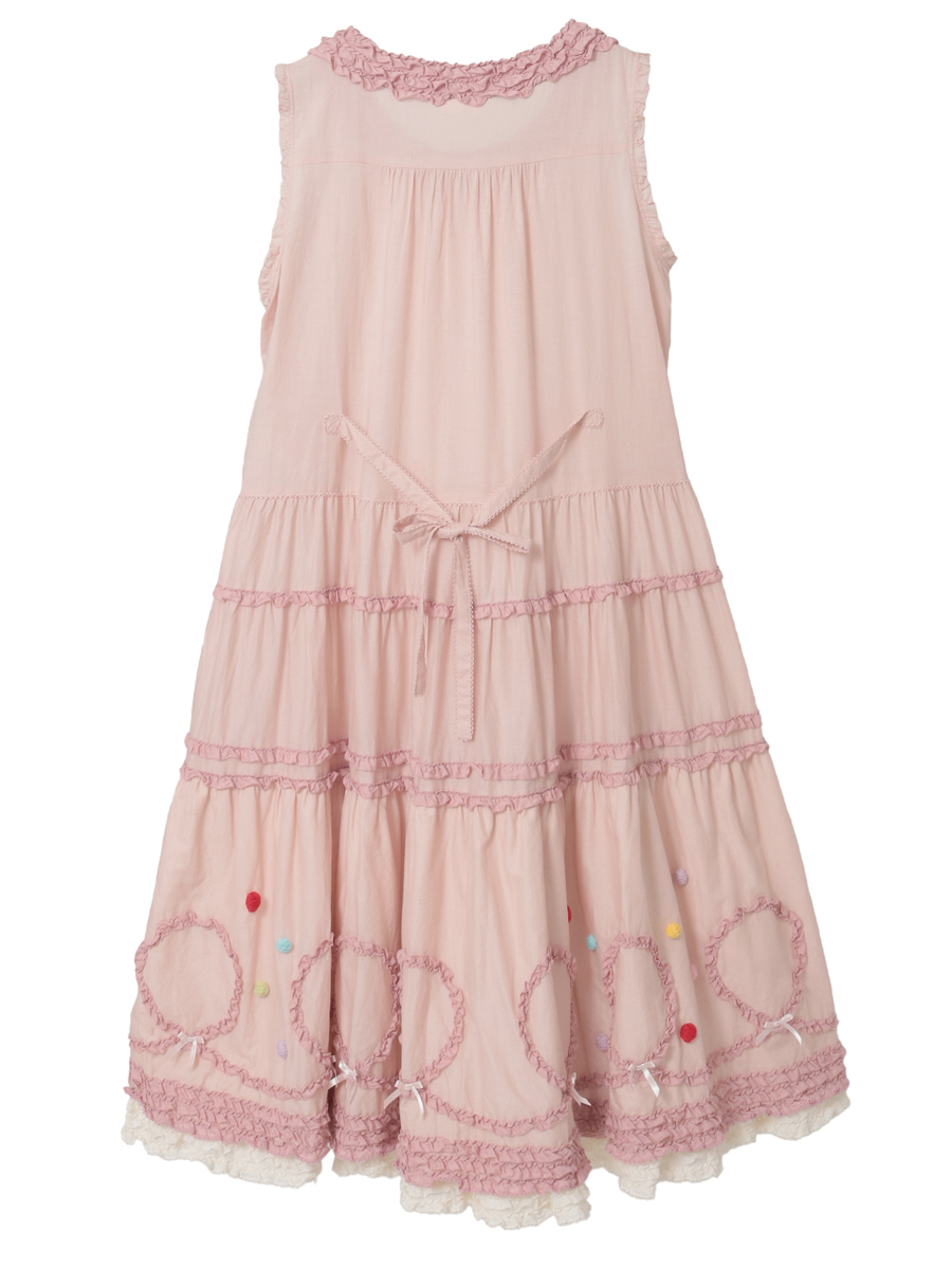 カラフルポップルフリル使いワンピース 詳細画像 ピンク 2