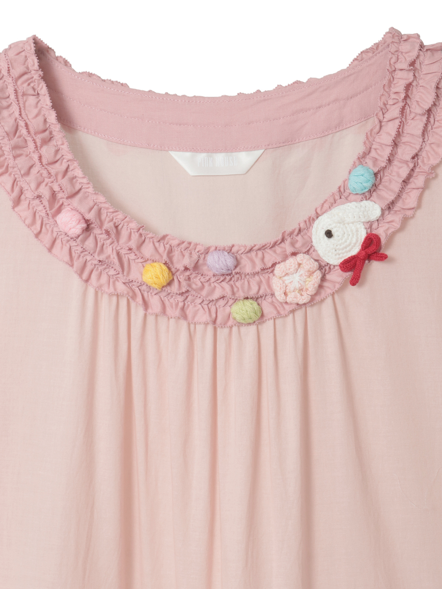 カラフルポップルフリル使いワンピース 詳細画像 ピンク 3