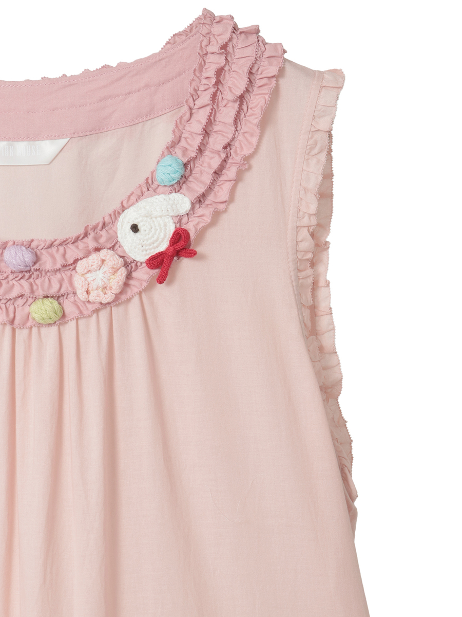 カラフルポップルフリル使いワンピース 詳細画像 ピンク 4