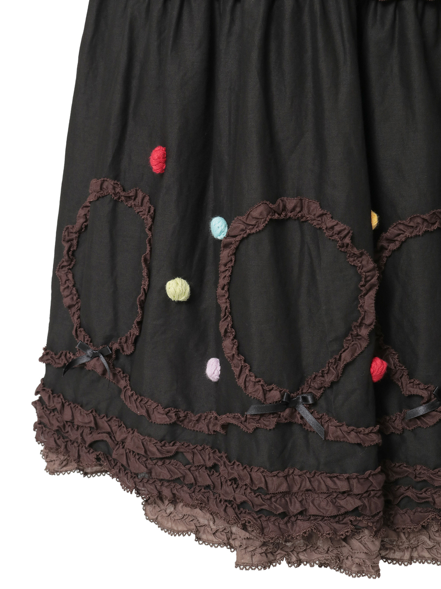 カラフルポップルフリル使いワンピース 詳細画像 ピンク 7