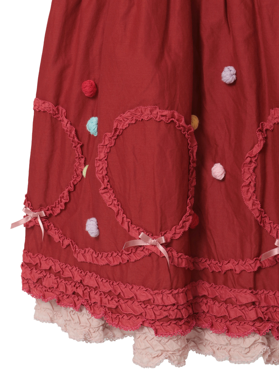 カラフルポップルフリル使いワンピース 詳細画像 ピンク 9