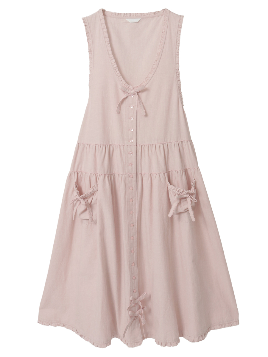 ダンガリージャンパースカート 詳細画像 カーキ 1