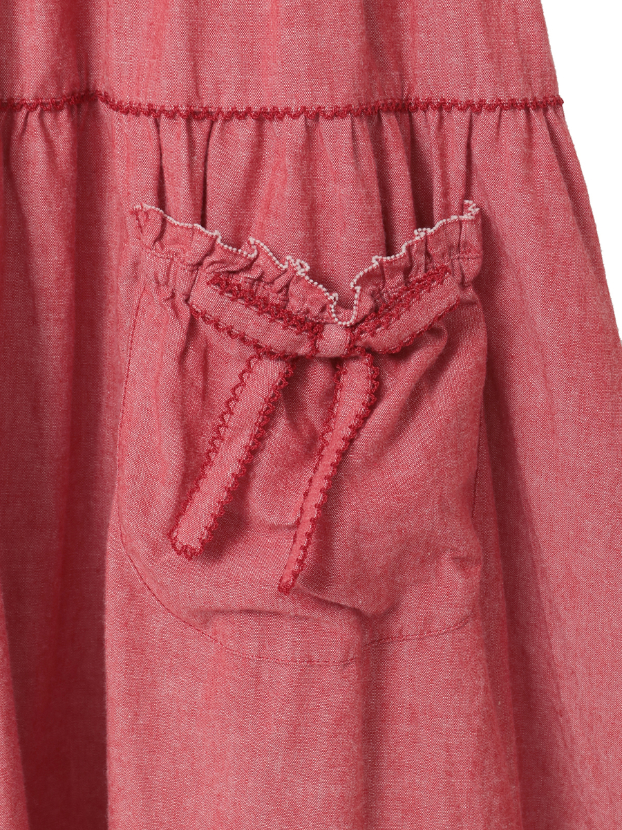 ダンガリージャンパースカート 詳細画像 カーキ 13