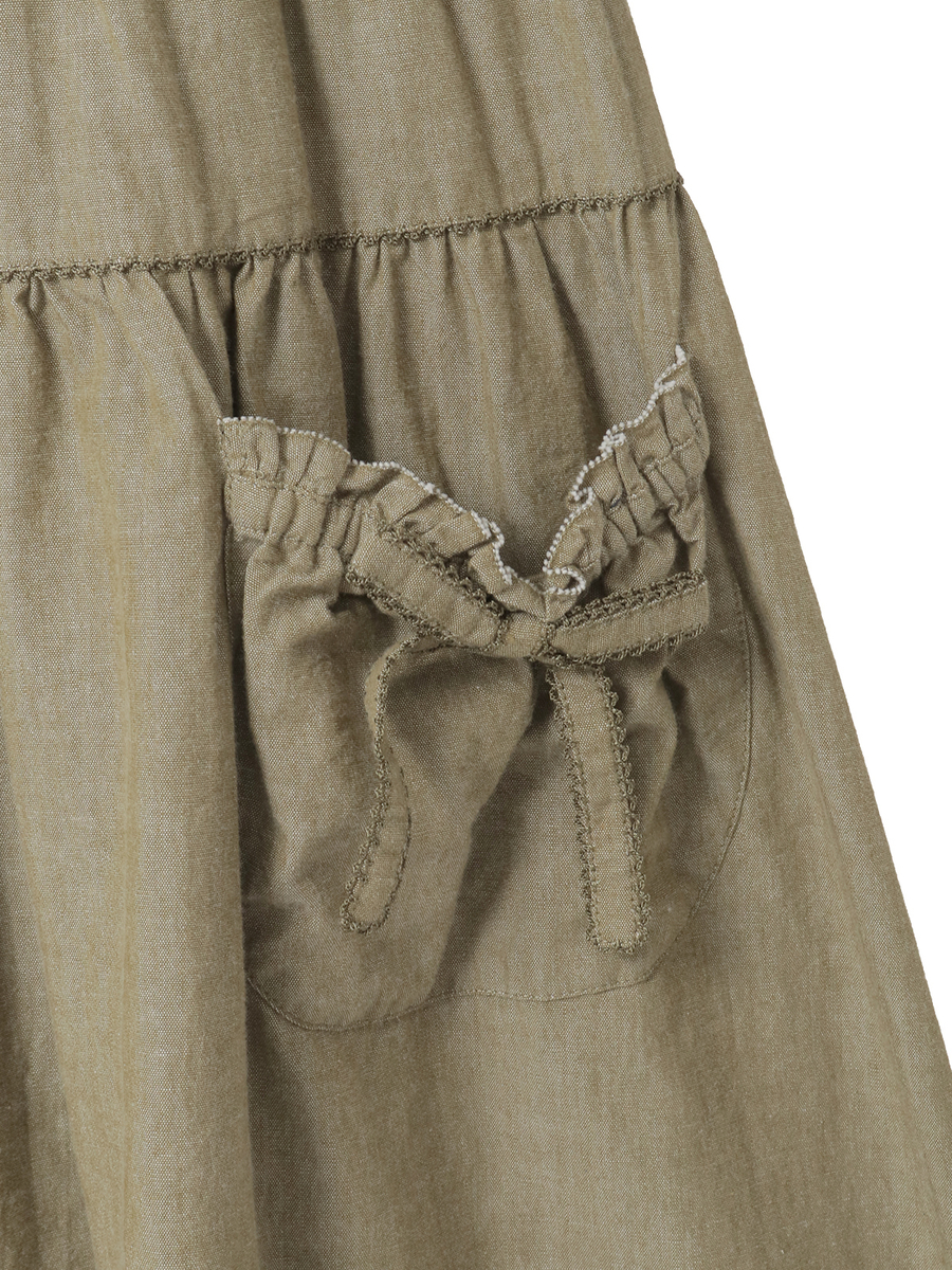 ダンガリージャンパースカート 詳細画像 カーキ 14