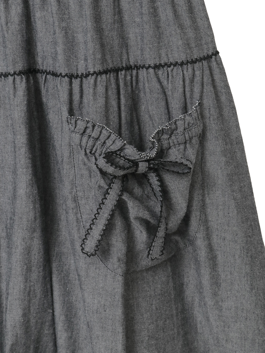 ダンガリージャンパースカート 詳細画像 カーキ 8