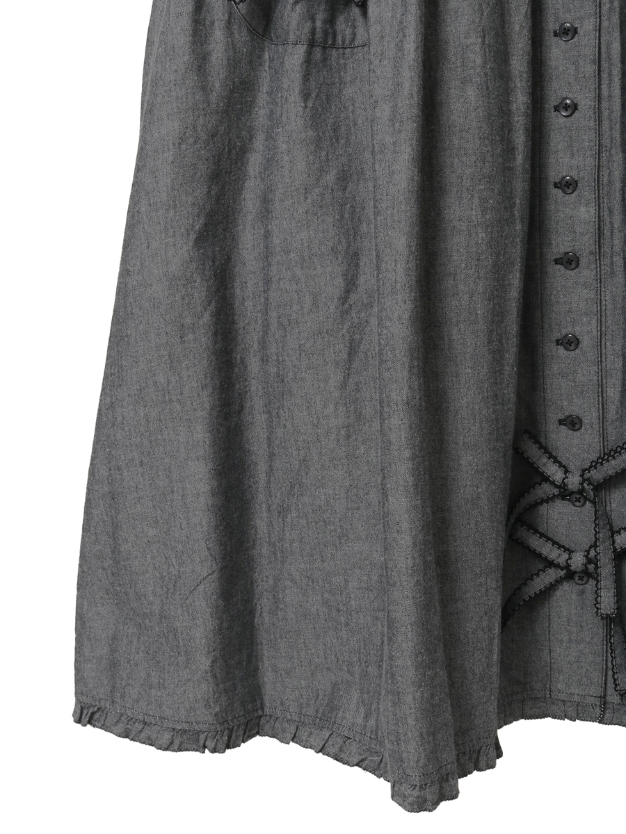 ダンガリージャンパースカート 詳細画像 カーキ 9