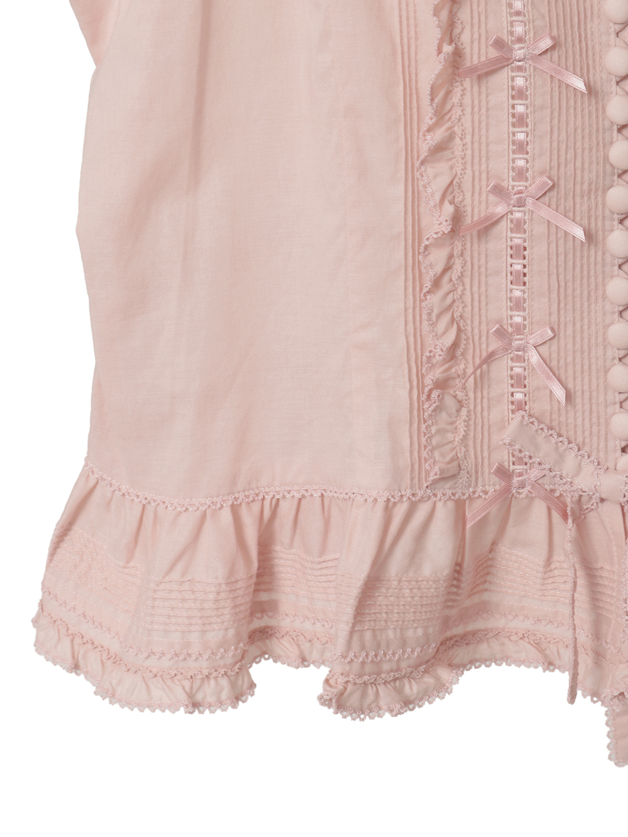 フリル使いローンキャミソールブラウス 詳細画像 ラベンダー 12