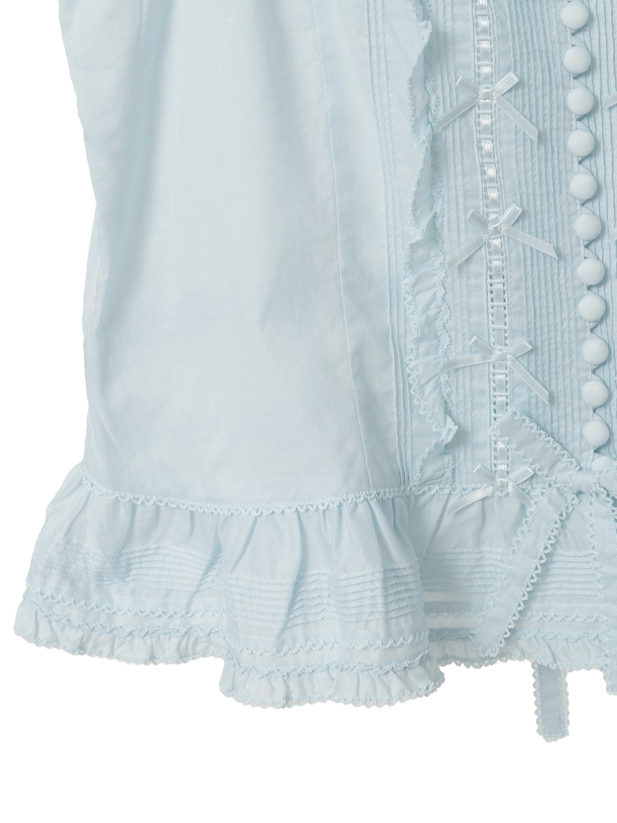 フリル使いローンキャミソールブラウス 詳細画像 ラベンダー 14