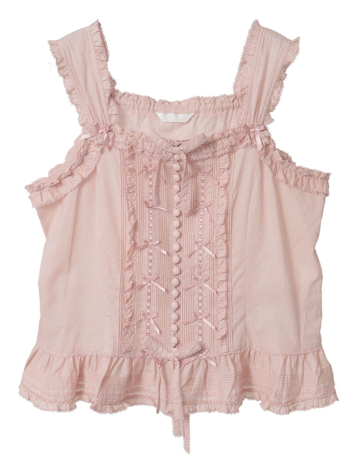 【新品】フリル使いローンキャミソール フリル使いローンキャミソール｜ピンクハウスオフィシャルオンライン